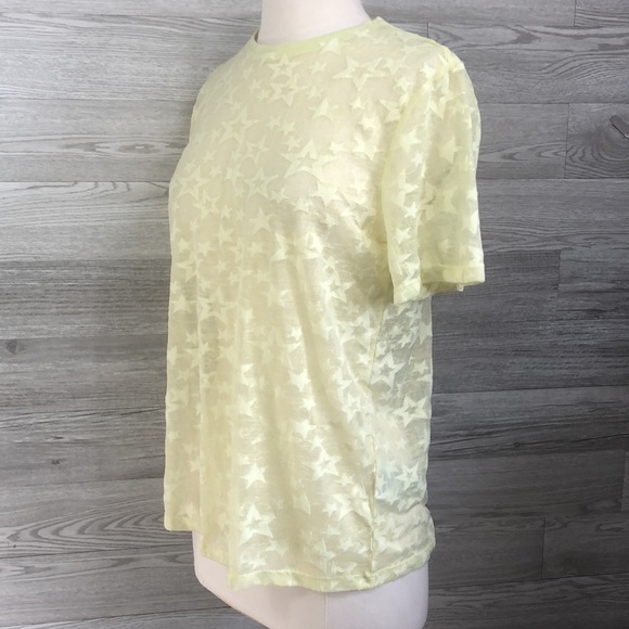 Vero Moda Sheer Short Sleeve Tee Stars - Picture 2 of 8